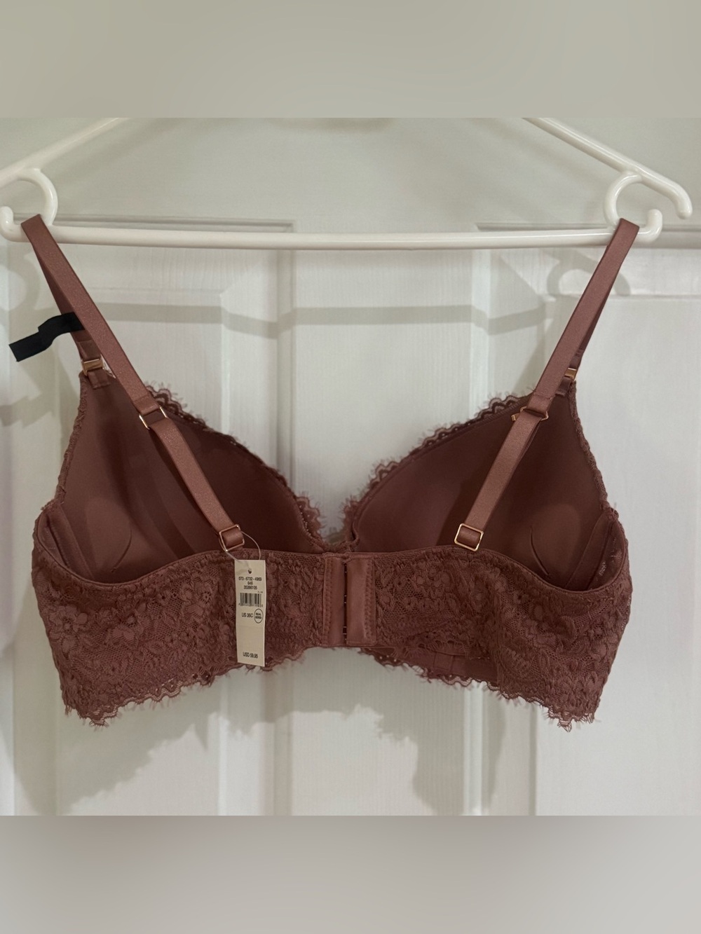 NWT Aerie Chocolate Lace Balconette Bra Size 36C - Picture 2 of 4